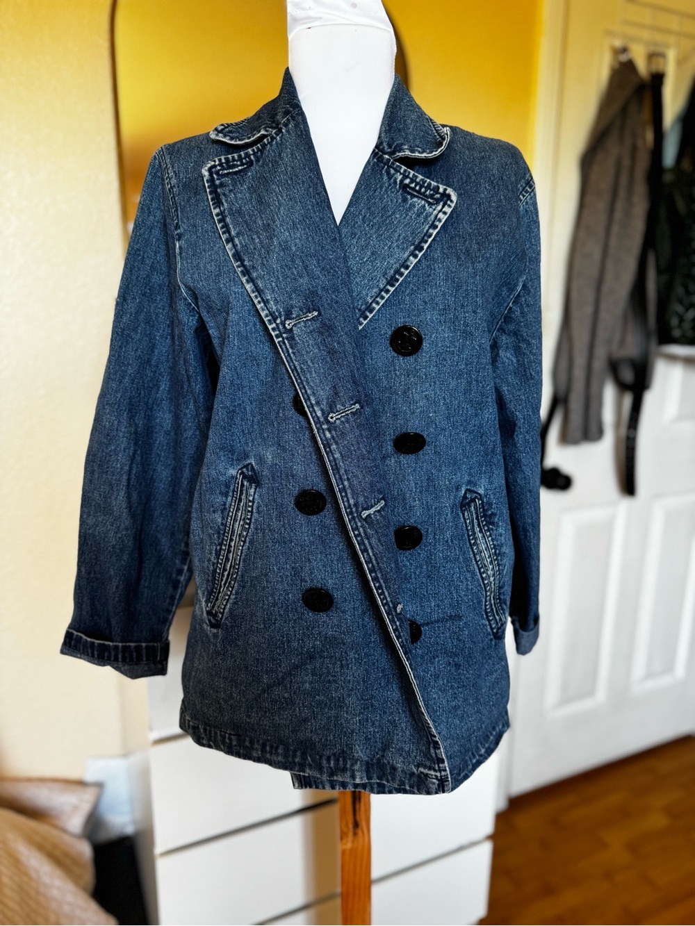 Polo by Ralph Lauren Dark Blue Denim Double-Breasted Jacket